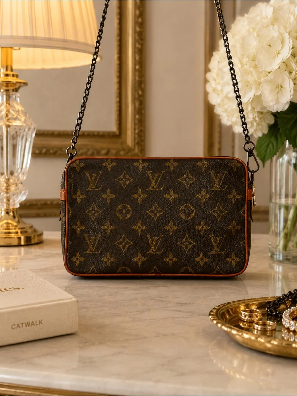 Louis Vuitton Brown Monogram Multicolor Stitch Crossbody Bag